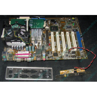 Материнская плата Asus P4PE (FireWire) с процессором Intel Pentium-4 2.4GHz s.478 и памятью 768Mb DDR1 Б/У (Щёлковская)