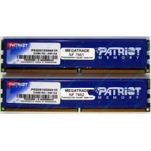Память 1Gb (2x512Mb) DDR2 Patriot PSD251253381H pc4200 533MHz (Щёлковская)