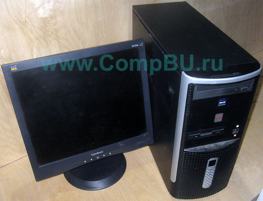 Комплект: одноядерный компьютер Intel Pentium-4 с 1Гб памяти и 17 дюймовый ЖК монитор (Щёлковская)